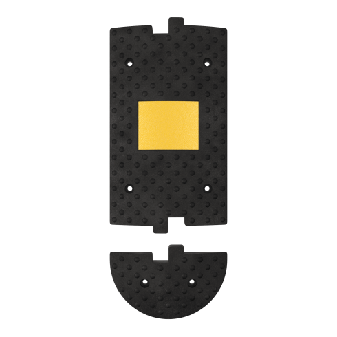 ИДН-300-1 Лежачий полицейский полимерпесчаный соединение Основного и концевого элементов вид сверху